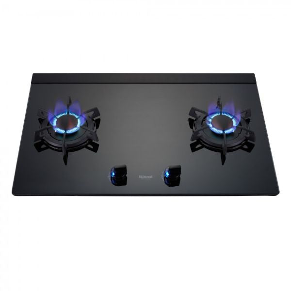Rinnai 林內｜RB-M2710G(B) 檯面式極炎二口爐(黑玻)(LED旋鈕)(含運不安裝，安裝費另計)