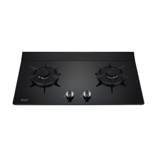Rinnai 林內｜RB-L2600G(B)(A) 檯面式彩焱玻璃雙口爐(黑玻)(含運不安裝，安裝費另計)