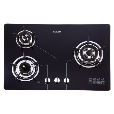 Sakura櫻花｜三口防乾燒節能檯面爐 G2830KGB(不含安裝)