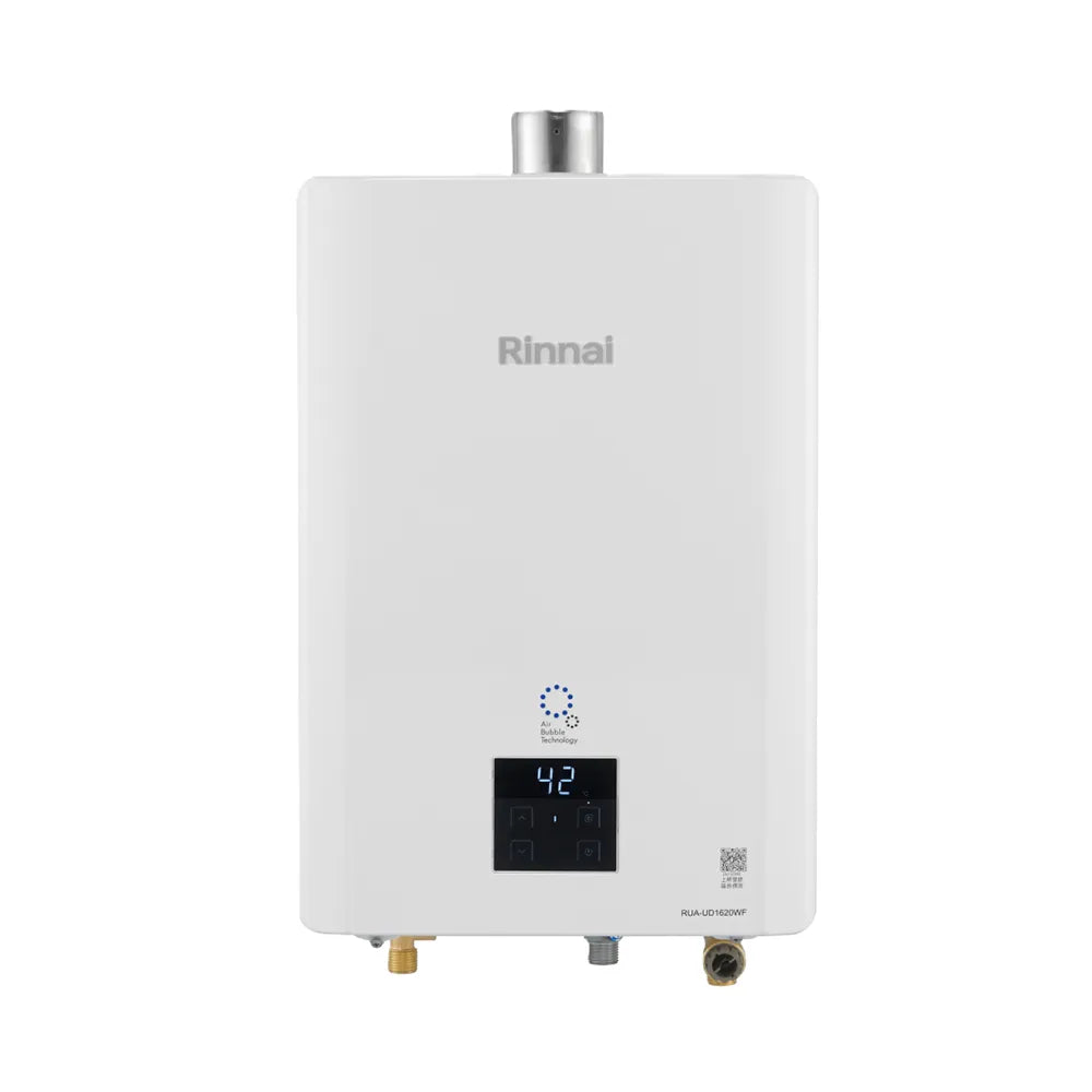 Rinnai 林內｜RUA-UD1620WF UFB屋內型 16L 強制排氣熱水器(含運不安裝，安裝費另計)