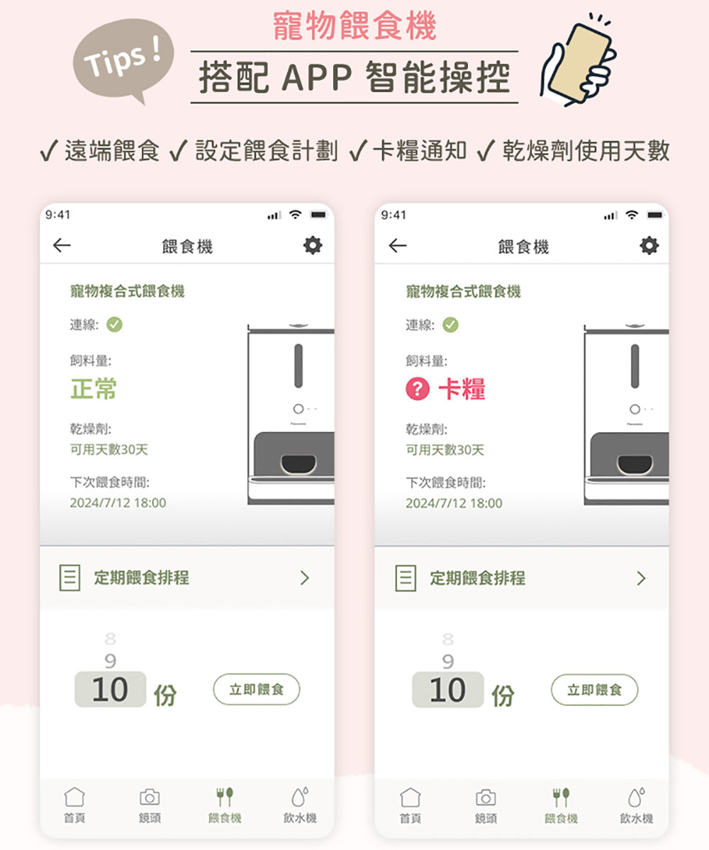 Panasonic國際牌 ｜台灣製寵物智能複合式攝影飲水餵食機 CP-JNF04-W