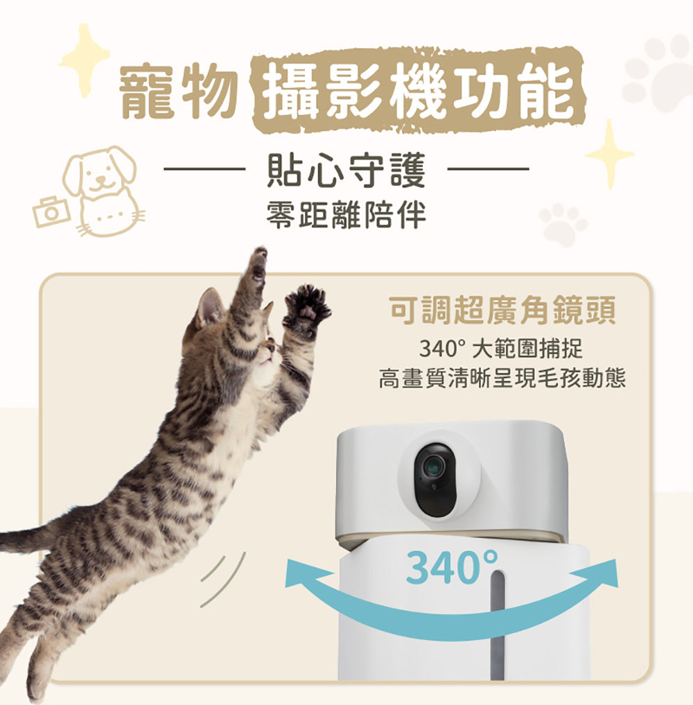 Panasonic國際牌 ｜台灣製寵物智能複合式攝影飲水餵食機 CP-JNF04-W