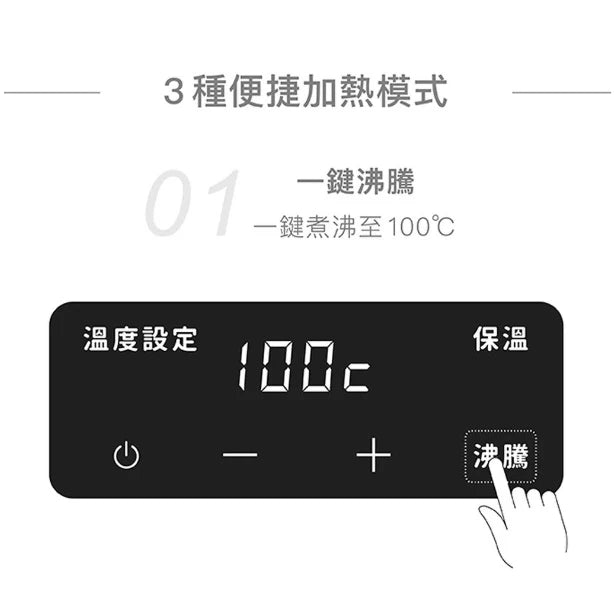 【全新出清】山善YAMAZEN｜玩美溫控手沖壺 電熱壺 EGL-C1280TW